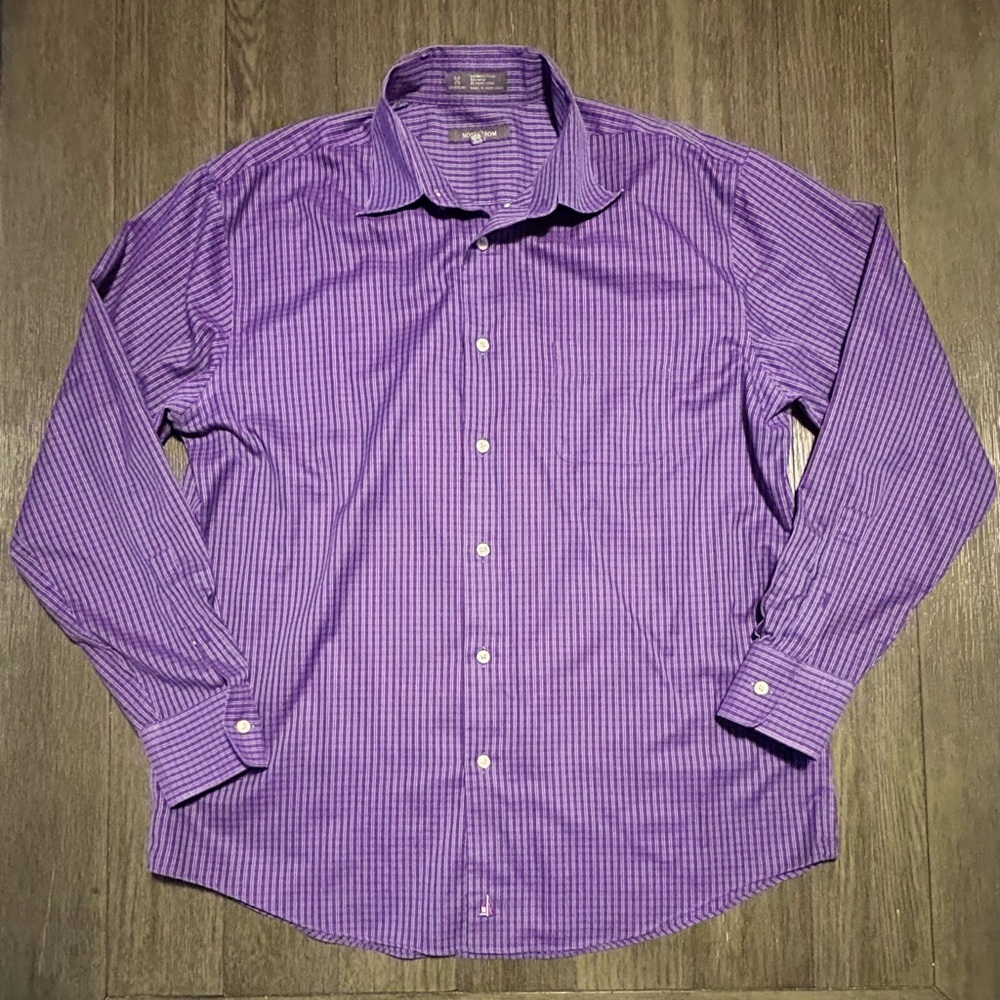 Nordstrom Button Down Dress Shirt Men’s Size XL Smartcare Wrinkle Free